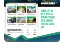 Buat Website Tours & Travel dengan Tema Weesata